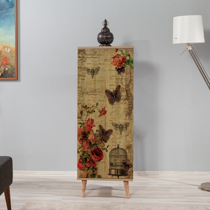 Hanah Home Zapatero 734 Roble Sonoma 50x135x38cm